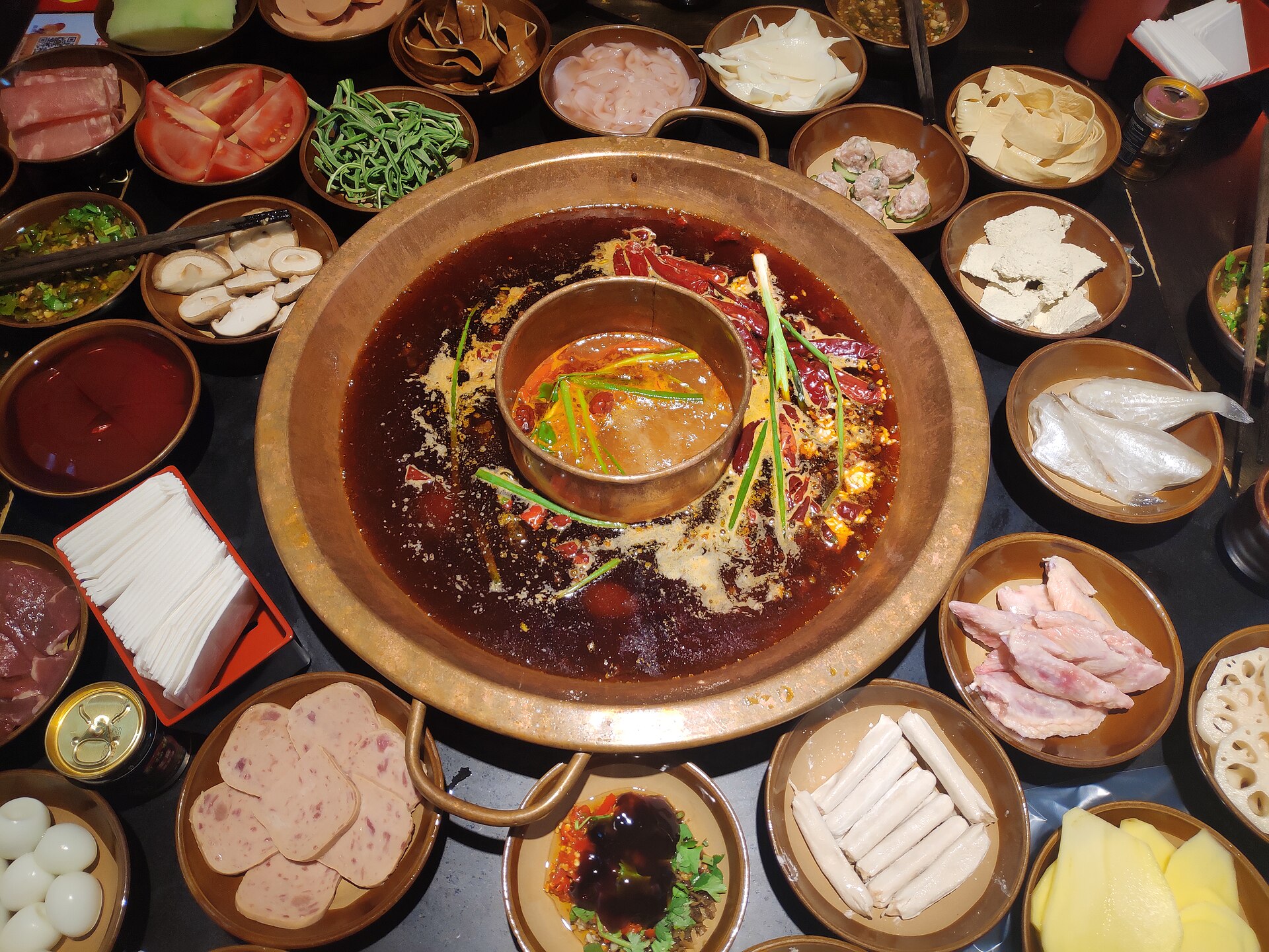 Chengdu street hotpot and skewers